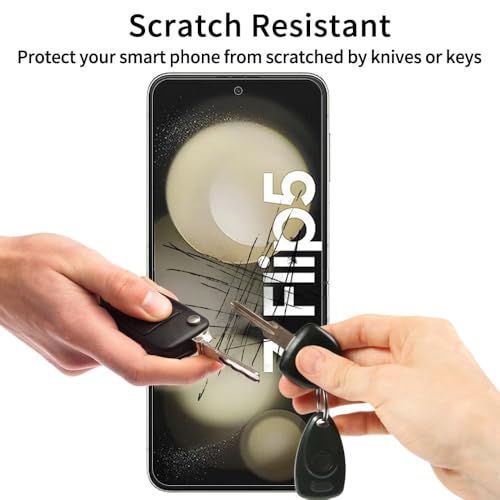 Image of EZ-GLAZ 4-in-1 Screen Protector for Samsung Galaxy Z Flip 5 | Full Body Protection (Inner Display + Back Panel + Cover Screen + Hinge) | HD Clear Flexible Film | Bubble-Free Installation | Scratch Resistant