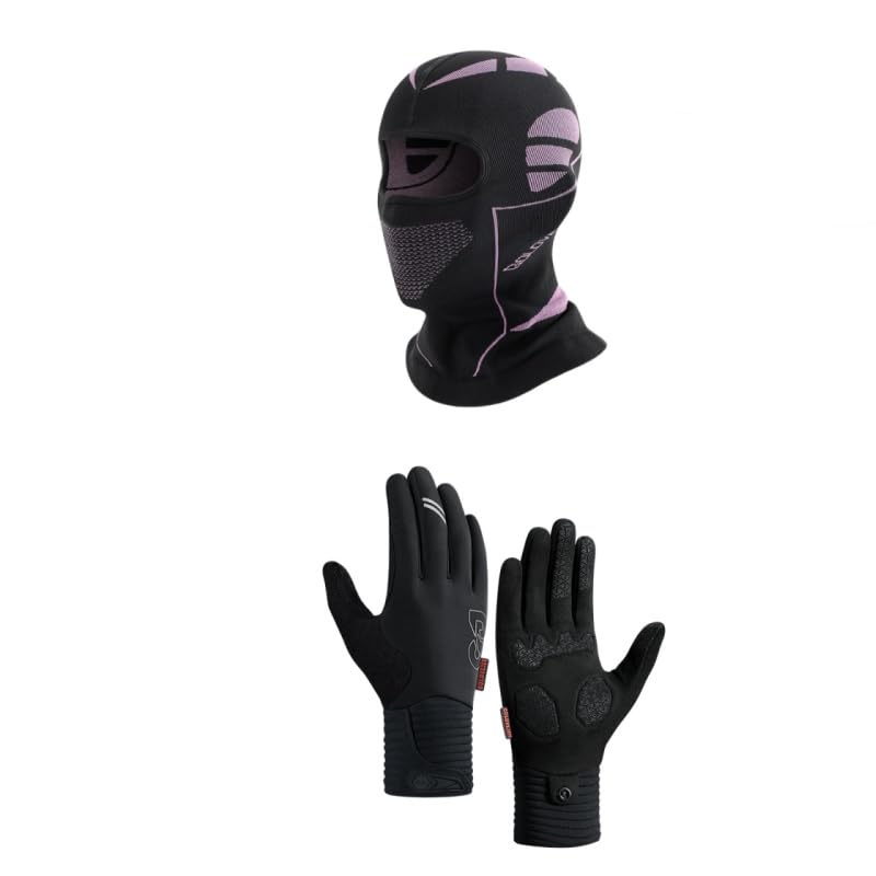 Balaclava Ski Mask Full Face Adults Men Women Full Head Cover Winter Cycling Gloves Cold Weather Touchscreenfull