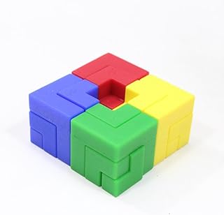AroundSquare Deco Blocks Untitled 1 -Different Shapes Puzzle Desk Toy - 16 Piece Skill Toy (Basics)