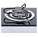 VIDI GR-B002 1 Burner LPG RV Caravan RV Cooktop Stove with Tempered Glass Lid, 7.9