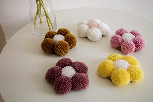 Decocove Flower Wall Decor (Lemon Petal + White Center) #TOP2