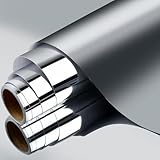 POUMUE 30 × 200cm Spiegelfolie Selbstklebend Möbel Klebespiegel, Wasserfeste Spiegelfolie Wandspiegel Zuschneidbar, Selbstklebende Spiegelfolies, Spiegelfolies Schrank für Schrank Wand Wohnzimmer