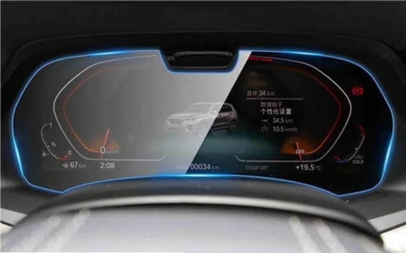 Film protecteur anti-rayures pour écran navigation BMW X5 X6 X7 19-22