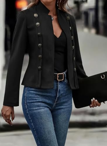 Cropped Jacket Women Faux Suede Jacket Women Casual Long Sleeve Blazer Jackets Lightweight Moto Jackets Fall Outfits3