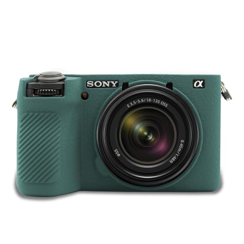 Funda de silicona suave para cámara Sony Alpha 6700 verde miniatura 1