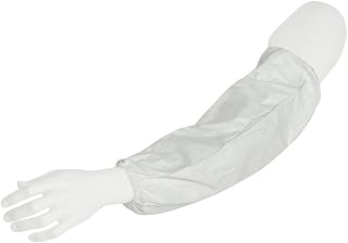 DuPont Tyvek 400 TY500S Disposable Protective Sleeves, 18-Inch Elastic Ends, White Universal Size - Pack of 200