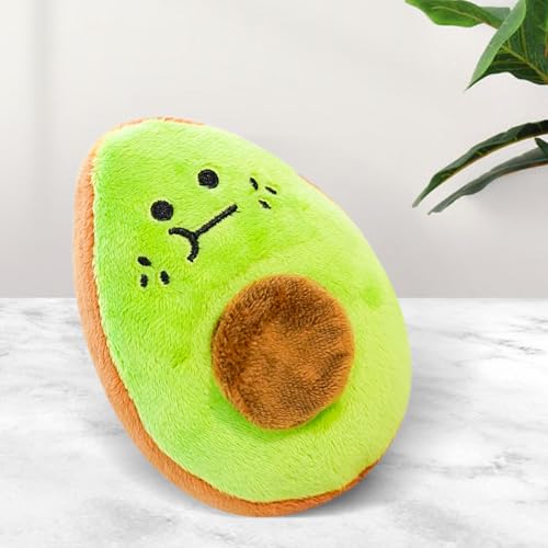 YNPQTDS Avocado Plüsch Für Hunde Plüsch 10x13 cm Haustierplüschspielzeug Plüschspielzeug Für Hunde Weiches Avocado Kauenspielzeug Für Kautraining Welpen Innen Außenbereich