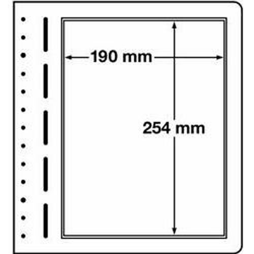 Leuchtturm 313874 Blank sheets for collector's albums - 1 compartment in 190 x 254 mm format - pack of 10