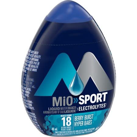 Miniatura 3 de MiO Sport Berry Burst - Potenciador de agua líquido con electrolitos, 1.6 fl oz1.6 fl. oz. (paquete de 3) enviado desde Canadá