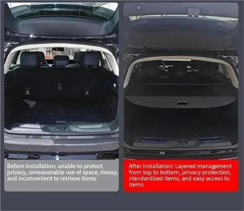 Cubierta de carga retráctil para evitar robos ocultando el maletero 4