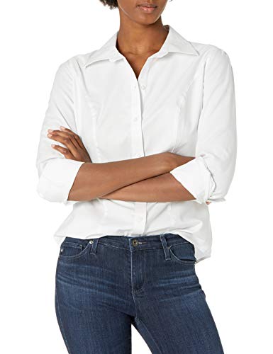 Chemise Blanc Femme Cutter & Buck Manches Longues Vêtement Chic