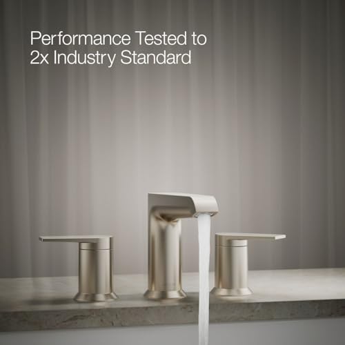 Robinet de baignoire double commande KOHLER Hint à débit optimal et nickel durable - 5
