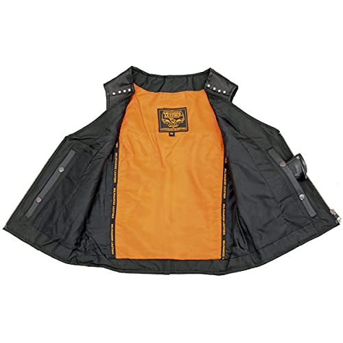 Image of Milwaukee Leather Premium Motorcycle Biker Rider Leather Vest for Women |LKL|ML|MLL|SH