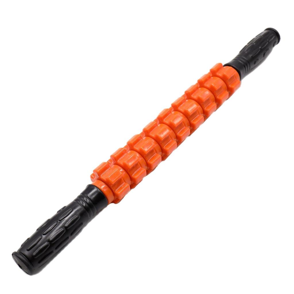 Saz dekor handheld massage roller stick full body deep tissue massage tool orange | Massage machine for pen relief