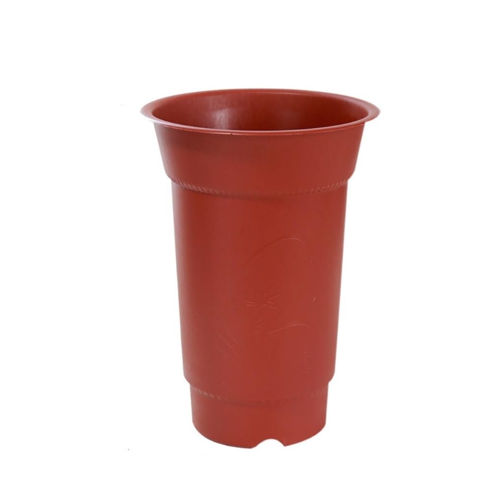 NEBE Planter Boxes Outdoor Household Plastic Flower Imitation Purple Sand Resin Gardening Green Plant Deep Pot Planting Pots(A)
