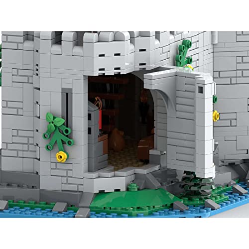 Lingxuinfo 1216Pcs Outpost Model Building Blocks, Medieval Pirate Theme Outpost Model Assembly Kit, Military Outpost Building Bricks, Compatible With Lego #TOP4