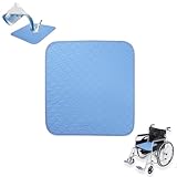 2er-Pack waschbare Inkontinenzunterlagen (51x56 cm),Saugfähige & wasserdichte Bettunterlage, rutschfeste Sitzauflagen für Rollstuhl/Liegestuhl, wiederverwendbar