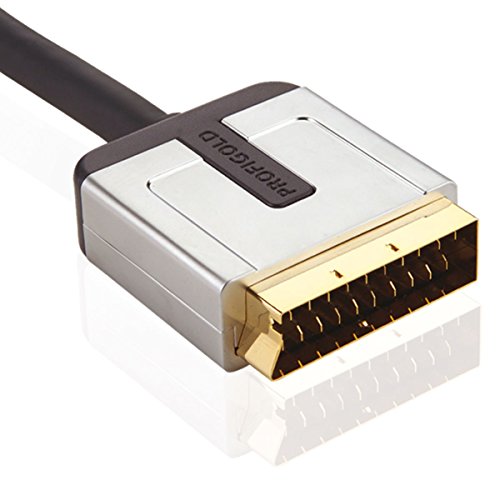 Câble SCART mâle mâle PROV7101 de 1m pour supprimer les faux contacts péritel
