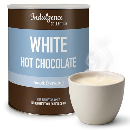 Indulgence Collection White Hot Chocolate 2kg 80 Servings - Premium Powder - Rich and Velvety Drinking Choco Perfect for Any Occasion