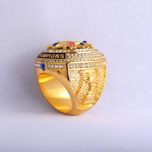 Image of 2 pcs Pack or 12 pcs Pack Softball Championship Trophy Ring Award Gift for Tournament Champion Team palyers Awards Trophy on Side Size 9.5