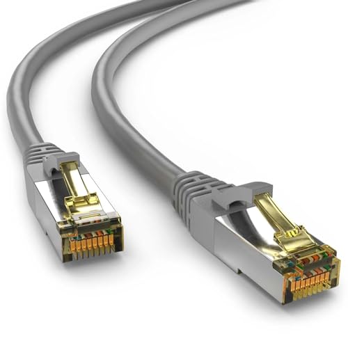 Image of Cat 7 Ethernet Cable - High-Speed 10Gbps, 600MHz, 6 ft (2 mtr) for Networking, Gaming, and Streaming - Heavy Duty, Snagless,Best for Router, Modem, PS4, Xbox, and Smart TVs
