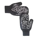 Michigan Mittens, Original Mitten Pair Upper and Lower Peninsula and Great Lakes Map Unisex for Men and Women, Made in USA (Charcoal Grey)