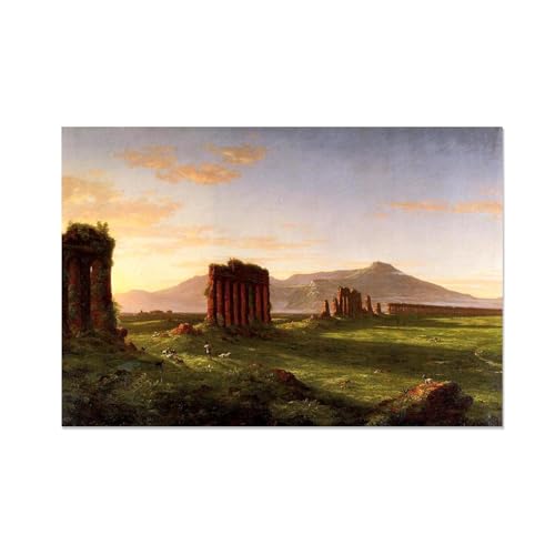 Sublimez vos murs vides avec l'impression sur toile Campagne romaine peinture classique FLUCK