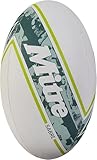 Mitre Sabre D4P Rugby-Ball | Extrastarkes Futter | Volle Gewicht | Sehr beliebt Rugbyball, Weiß/Mint/Limette, 4