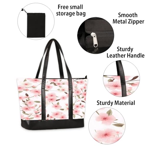 Tote Bag for Women with Zipper, Laptop Tote Bags Laptop Sleeve Case Shoulder Bag Messenger Bags4