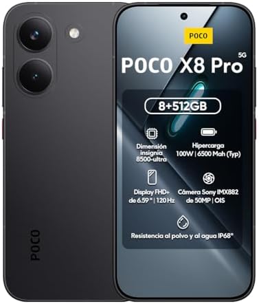 Smartphone Xiaomi Poco X8 Pro 512GB / 8GB Ram (Preto)