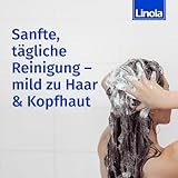 Linola Shampoo, 1 x 200 ml - Pflegeshampoo für trockene, empfindliche oder zu Neurodermitis neigende Kopfhaut - silikonfrei, ohne Farb-, Duft- und Konservierungsstoffe