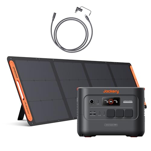 Jackery E3000 V2 3072Wh Powerstation mit 200W Solarpanel mit 5M...