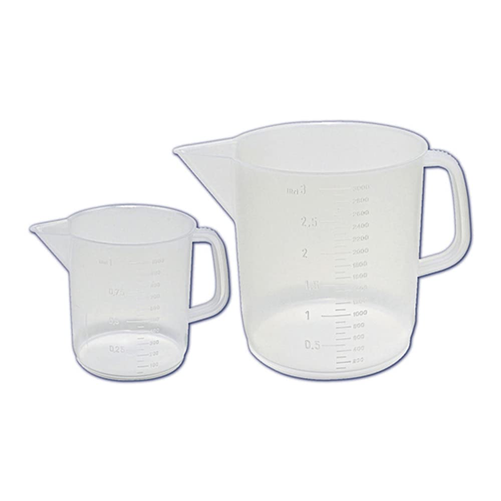 Kartell 326495-2000 ポリプロピレン ローフォーム グラデーション ビーカー/ラボピッチャー ハンドル付き 容量2