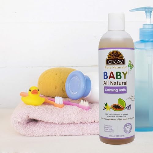 Image of OKAY Pure Naturals All Natural Baby Calming Bath - 12 oz / 355 ml