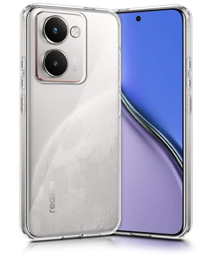 Image of WOW IMAGINE Transparent Back Cover Case for Realme P3 Ultra 5G | Raised Bumps for Full Device & Camera Protection Shockproof TPU Silicone Back Case Mobile Cover - Transparent