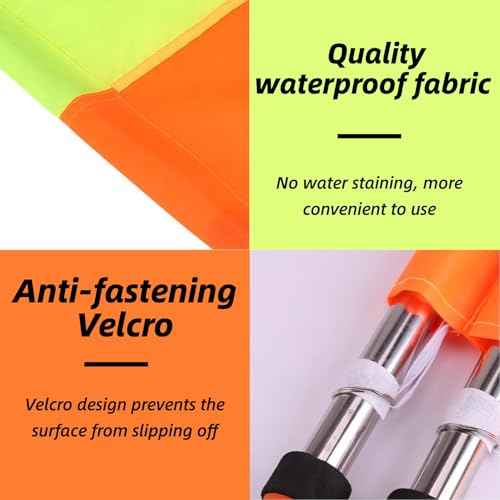 Image of 2PCS Soccer Ar Flag, Soccer Football Flags for Referees, Referee Linesman Flags with Storage Bag for Sports Match, Soccer, Football, Hockey Training, Soccer Accessories Linesman Flags
