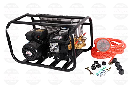 Image of Portable Power Sprayer with 2.5 HP Corded Electric Electrical Motor | Htp Pump with 200 Bar Pressure for Car and High Pressure Washing |15 Meter Hose Pipe & 1 Spray Gun (Multicolor)
