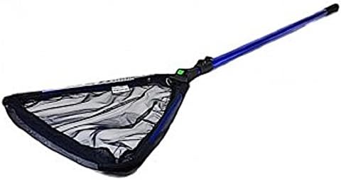 Collapse Telescopic Skimmer Pond Net 35cm Head, Ideal for Skimming Debris & Leaves, Foldable Water Garden Koi Fish Pond Maintenance Net