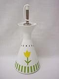 ACEITERA Aceite 200ML Cono Porcelana Rayas TULIPAN Verde