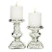 Deco 79 28883 Glass Candleholder Set of 2