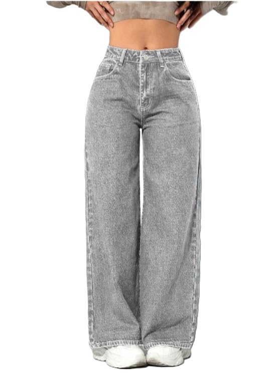 Image of Ben Martin Baggy Jeans for Women || Women,s Loose Jean Pants || Oversized Jean's for Women's || Wide Leg Jean,s for Woman || Casual Jins for Woman's || Loose Jin Pant for Woman,s 3-BM-JJ33