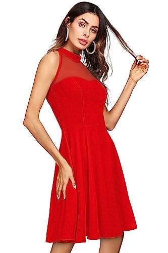 Image of ILLI LONDON Women's A-LINE MESH Knee Length Dress