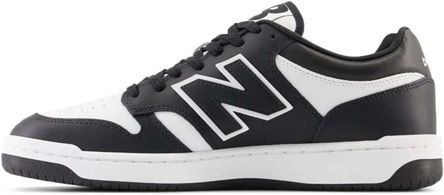 New Balance Unisex-Adult BB480 V1 Sneaker, White/Black, 18 - Image 3