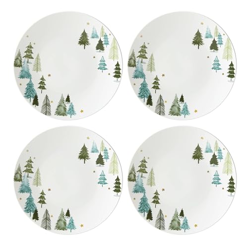 Lenox 880068 Balsam Lane 4-Piece Dinner Plate Set(Green), Christmas Drinkware, Holiday Hosting Lenox 880068 Balsam Lane 4-Piece Dinner Plate Set(Green), Christmas Drinkware, Holiday Hosting