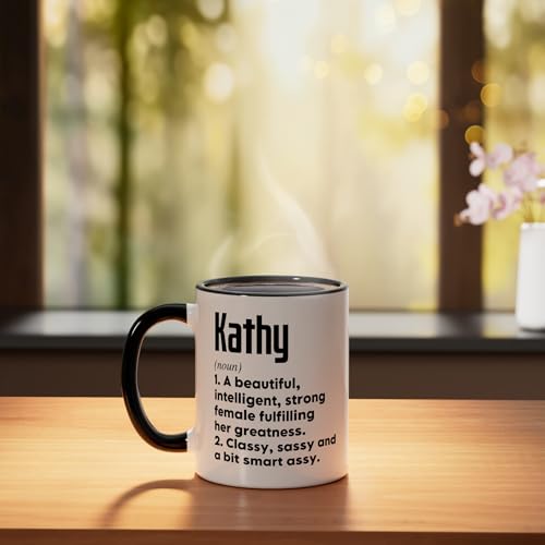 Taza cerámica personalizada 11 oz negra y blanca miniatura 3