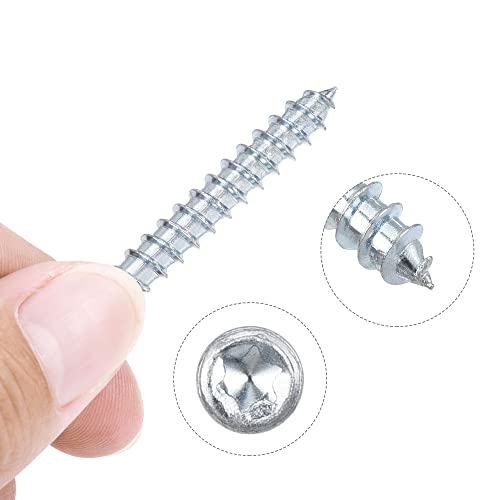 Image of uxcell M6x35mm Hanger Bolts Double Head Dowel Screw for Wood Furniture 10pcs