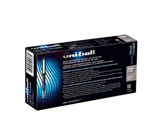 Bolígrafo Uni-Ball Vision Needle Micro Negro miniatura 3