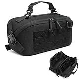 Katadem Tactical Toiletry Bag for Men with Wide Open Design - Travel Toiletry Organizer Hanging Dopp Kit Shaving Bag for Toiletries Accessories,Hygiene Bag EDC Military Tool Molle Pouches