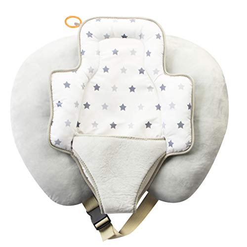 Image of KAKIBLIN Breastfeeding Pillow, Multifunctional Baby Nursing Pillows for Breastfeeding，Baby Feeding Support Pillow for Baby Newborn Boys and Girls (Pure Grey)