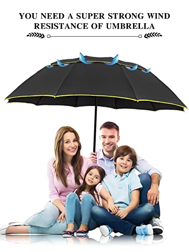 Kalolary-UPF-50-UV-Protection-Compact-Golf-Umbrella-62-Inch-Extra-Large-Oversize-Double-Canopy-Vented-Umbrella-Windproof-Waterproof-for-Men-and-Women